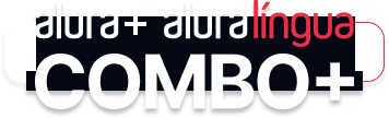 Combo é a junção do Alura + com o Alura lingua